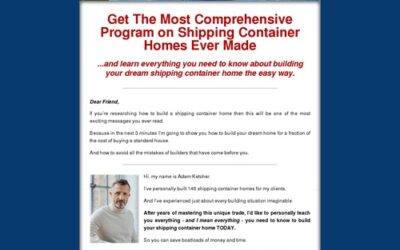 Homemade Shipping Container Made Easy