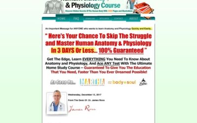 UPDATED! Human Anatomy and Physiology Course – $55.81 per sale!