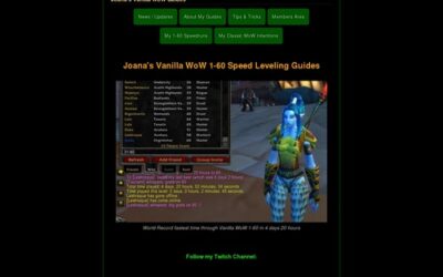 Joanas Leveling Guides 1-60 Classic WoW