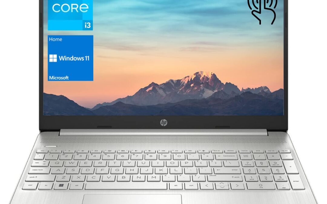 HP Notebook Laptop, 15.6″ HD Touchscreen, Intel Core i3-1115G4 Processor, 32GB RAM, 1TB PCIe SSD, Webcam, Type-C, HDMI, SD Card Reader, Wi-Fi, Windows 11 Home, Silver