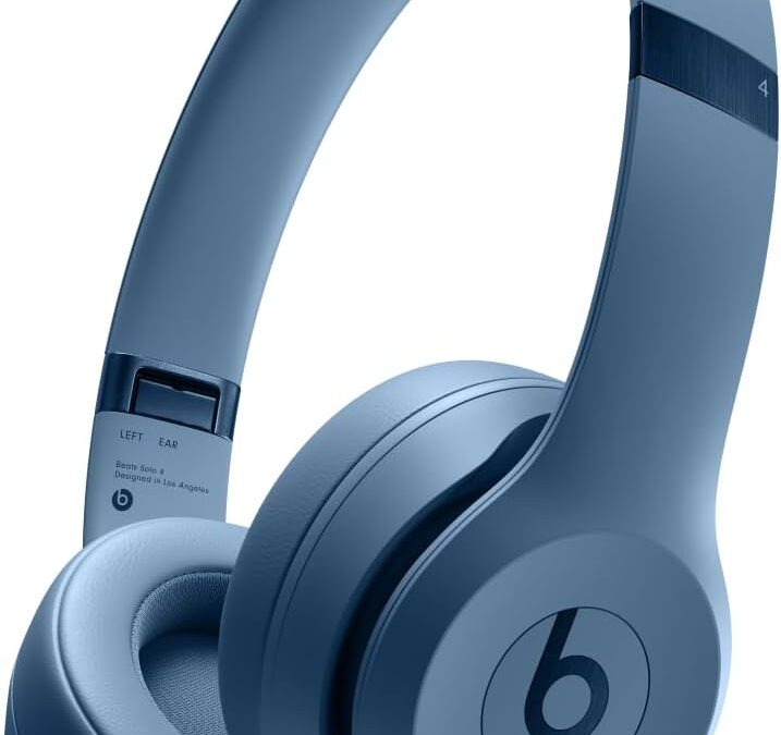 Beats Solo 4 – Wireless Bluetooth On-Ear Headphones, Compatible with Apple and Android, Up to 50 Hours of Battery Life – Slate Blue