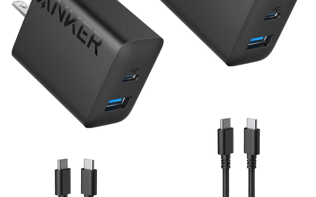 Anker iPhone 15 Charger, Anker USB C Charger, 2-Pack 20W Dual-Port Fast USB Wall Charger, USB C Charger Block for iPhone 15/15 Pro/15 Pro Max/iPad Pro/AirPods and More (2-Pack 5ft USBC Cable Included)