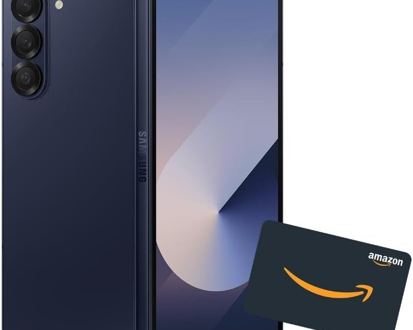 SAMSUNG Galaxy Z Fold 6 AI Cell Phone + $300 Amazon Gift Card + Big Storage Launch Pack 512GB Unlocked Android Smartphone, Circle to Search, AI Photo Editing, US Version, 2024, Navy Blue