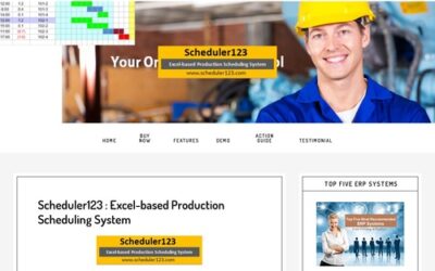 Production Scheduling Template – Production Scheduling in Excel Spreadsheet for Master Scheduler