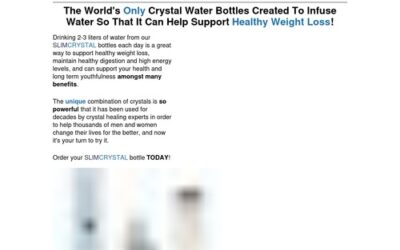 SLIMCRYSTAL – The world’s only slimming glass water bottles!