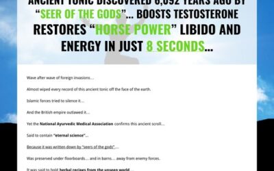 Ancient Tonic Discovered 6,092 Years Ago By “Seer Of The Gods”… Boosts T — Restores “Horse Power” Libido And Energy In Just 8 Seconds…