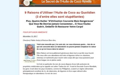 Horizon Bien-être Edition Spéciale: Le Secret de l’Huile de Coco Révélé