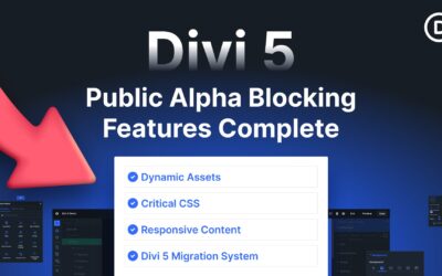 Divi 5 Progress Update:  Public Alpha Lockout Features Completed