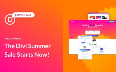 Divi Summer Sale Starts Now!