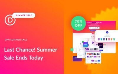 Last Chance! The Divi Summer Sale Ends Today