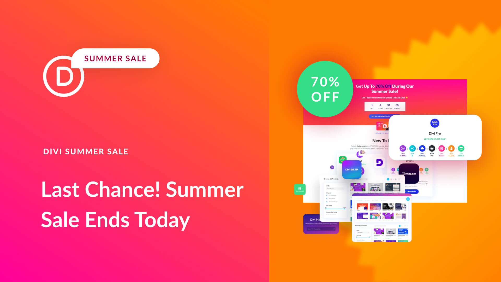 Last Chance! The Divi Summer Sale Ends Today