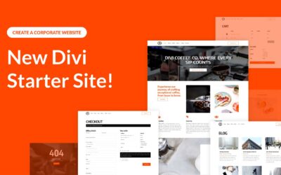 New Divi Starter Site for Coffee Shops (Quick Install)