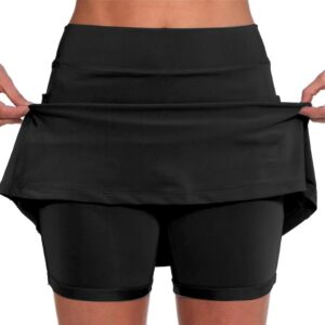 Women's Skorts with Pockets Women's Skorts Tummy Control Plus Size Skorts for Women High Waisted Athletic Shorts