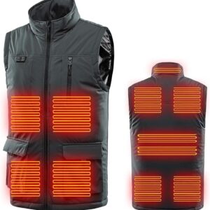 YMADREIG Heated Vest for Women Men 2024 Lightweight Heated Jacket USB Charging Heated Clothing Winter Hunting Heated Coats