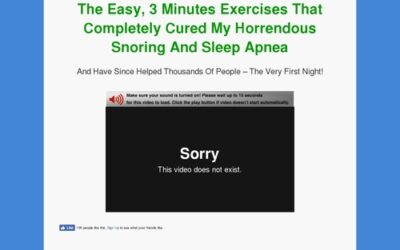 Stop Snoring Exercise Program cb vsl | Blue Heron Health News