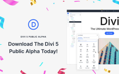 Download Divi 5 Public Alpha today!