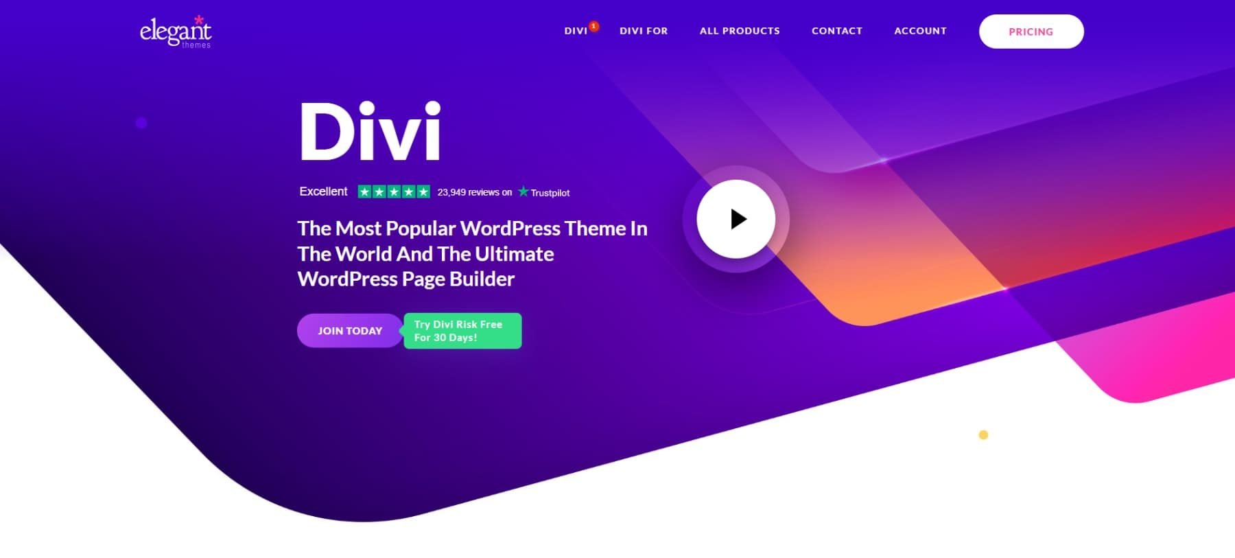 A screenshot of Divi