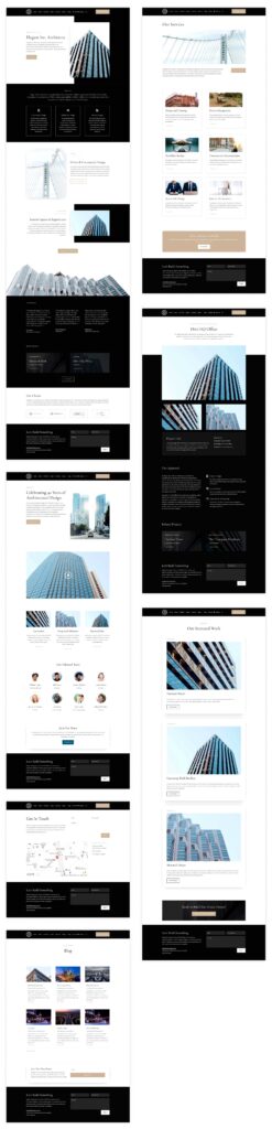 New Divi Starter Web site for Architects (Fast Set up)