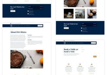 New Divi Starter Website online for Bistros (Fast Set up)