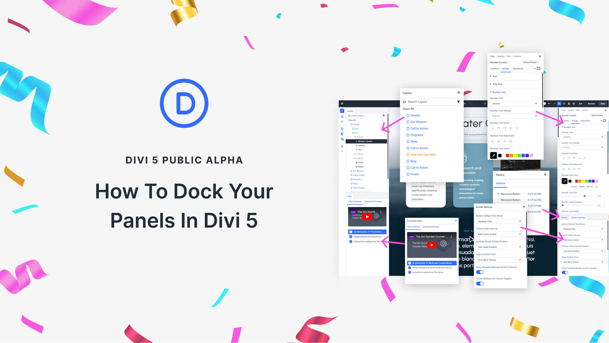 How to dock your panels in Divi 5 (Public Alpha)
