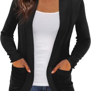 REDHOTYPE Women's Cardigans with Pockets, Casual Lightweight Open Front Sweater for Women (S-2XL)