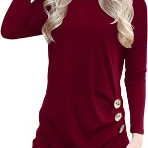 Yincro Women's Casual Long Sleeve Tunic Top