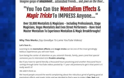 Master mentalism and magic tricks! Huge average $$ per sale + recurring $$!