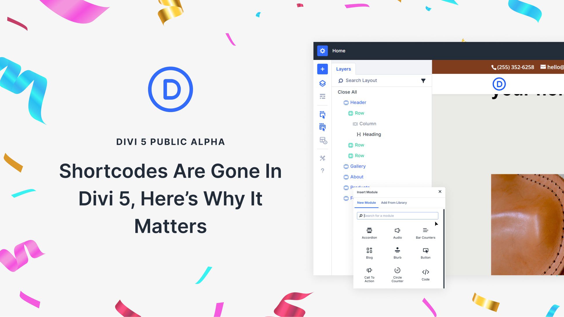 Divi 5 Waves says goodbye to shortcodes. That's why it's important
