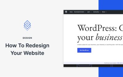 How To Redesign Your Website