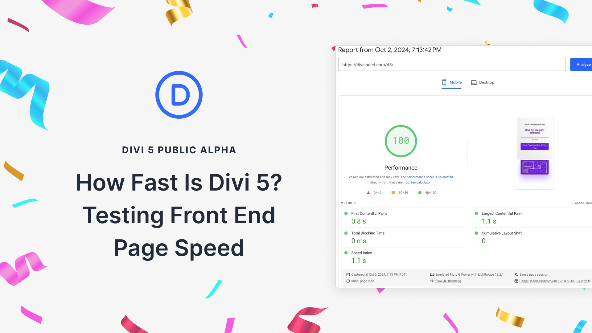 How fast is Divi 5? Test front-end page speed (3 real examples)
