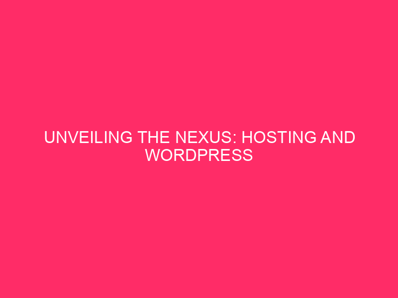 Introducing the Nexus: WordPress Hosting and Performance in Pike County…
