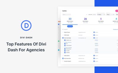 Key features of Divi Dash for busy WordPress agencies