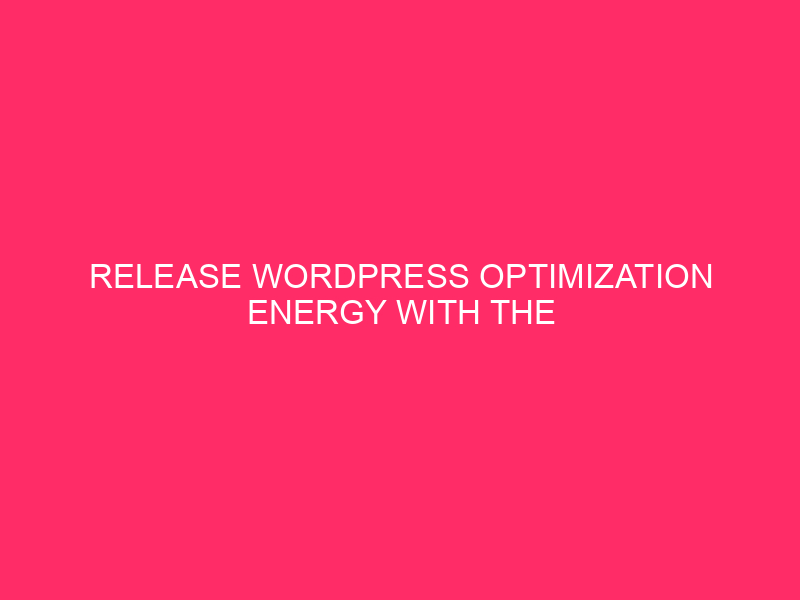 Release WordPress optimization energy with the best possible WPMUDEV plugins WordPress...
