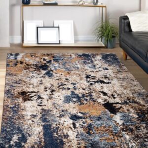 Keen Home Design Area Rug - 5" x 8" Non-Shedding Abstract Area Rug for Kitchen, Living Room, Bedroom, Dining Room, Entryway - Size: 5' x 7', Multicolor