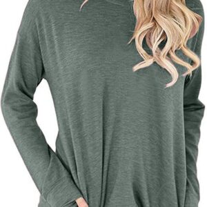 onlypuff Women's Loose Fit Pocket Sweatshirt