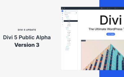 Aggiornamento Divi 5: versione Alpha pubblica 3