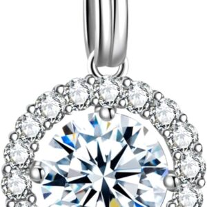 Gifts for women, anniversary gifts, moissanite necklace, 25th, 30th, 40th, 50th, 60th, anniversary gifts, Christmas gifts, Valentine's Day gifts for women, Mother's Day gifts for mom.