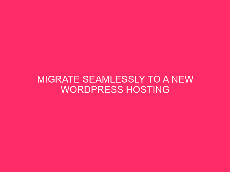 Migrate seamlessly to a new WordPress hosting paradise in Dallas,…
