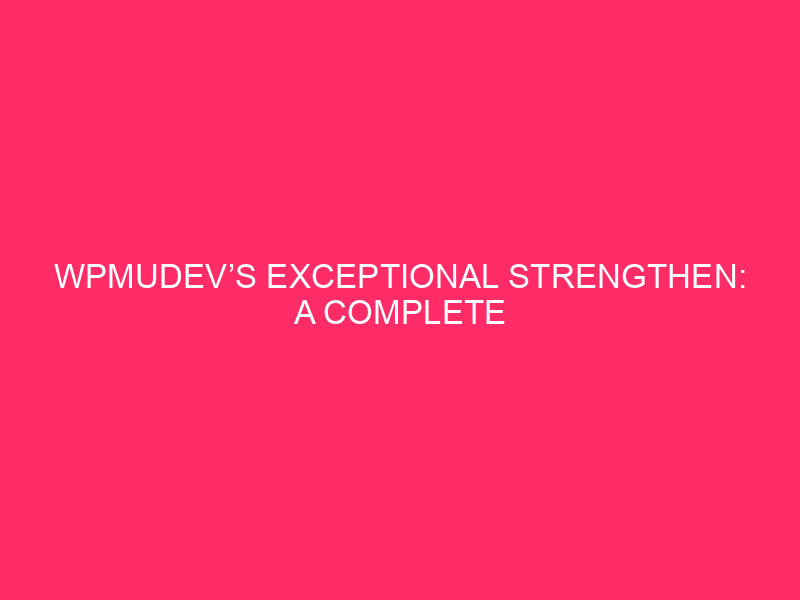 The Exceptional Strengthening of WPMUDEV: A Comprehensive Evaluation of Buyer Assistance in…
