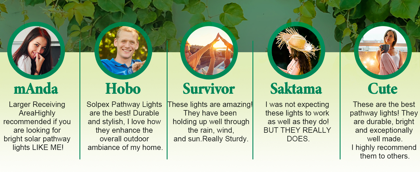 8 Pack solar outdoor lights waterproof outdoor patio decor outdoor pathway lights