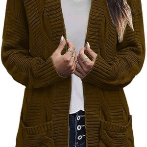 Women's Sweaters Open Front Cardigan Knit Sweater Winter Cardigans Soft Sweaters for Women Fashionable Soft Coat