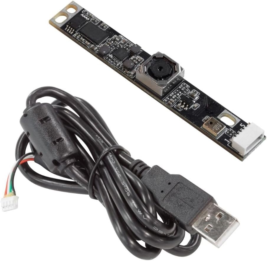 Arducam 5MP Autofocus USB Camera Module for Raspberry Pi, Lightburn 2592(H)×1944(V)@30fps Camera with Single Microphone, Mini Webcam for Linux, Windows and Android