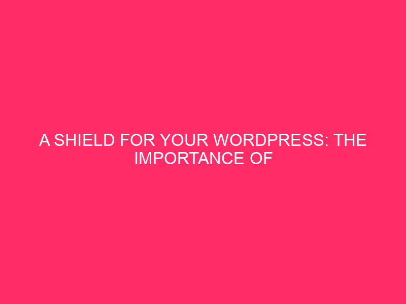 A shield for your WordPress: the importance of SSL certificates...
