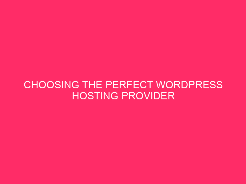 Choosing the Perfect WordPress Hosting Provider in the Matanuska-Susitna District: A…
