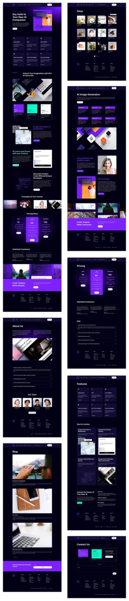 AI starter site for Divi