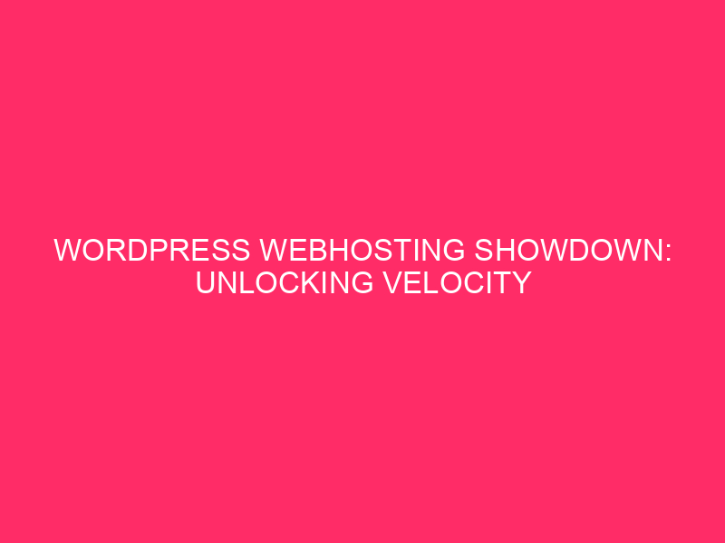 WordPress Web Hosting Showdown: Unlocking Speed ​​and Efficiency in American Samoa…
