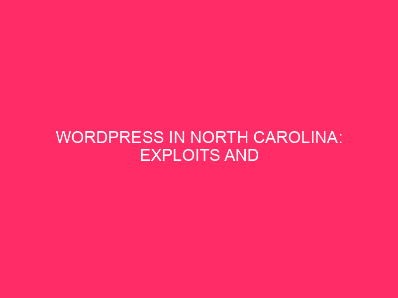 WordPress in North Carolina: Exploits and Countermeasures Abstract WordPress is…
