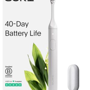 Electric smile toothbrush - Sustainable electric toothbrushes, Dot toothbrush and thin accessories, 40 -day battery, 2 modes, travel toothbrush, Christmas gifts ideal for women and gifts for men