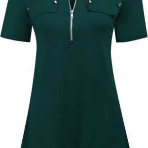 Luckymore for women with short sleeves with short sleeves with zipped sleeves with Floque sleeve.