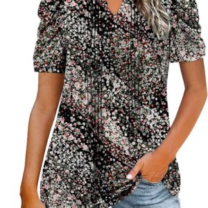 Boutte Boutik Womens Summer Tops Tops with short sleeves fashion